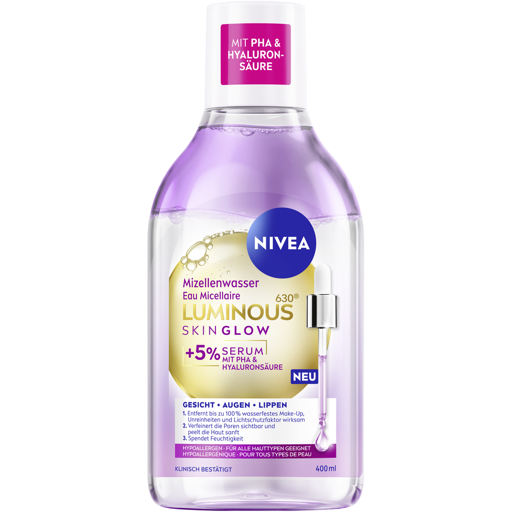 Nivea eau micellaire luminous skin glow