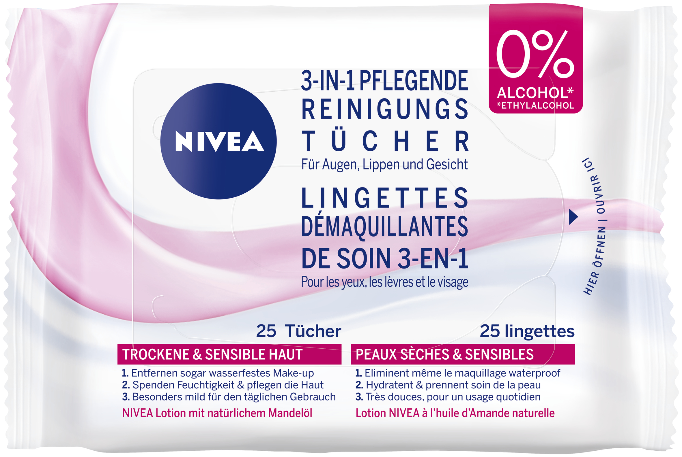 Nivea Lingettes Démaquillantes de Soin, image principale