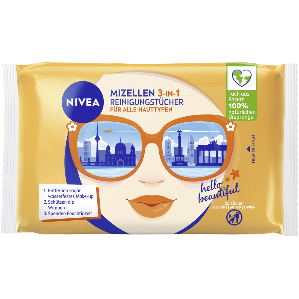 Nivea lingettes micellaires démaquillantes