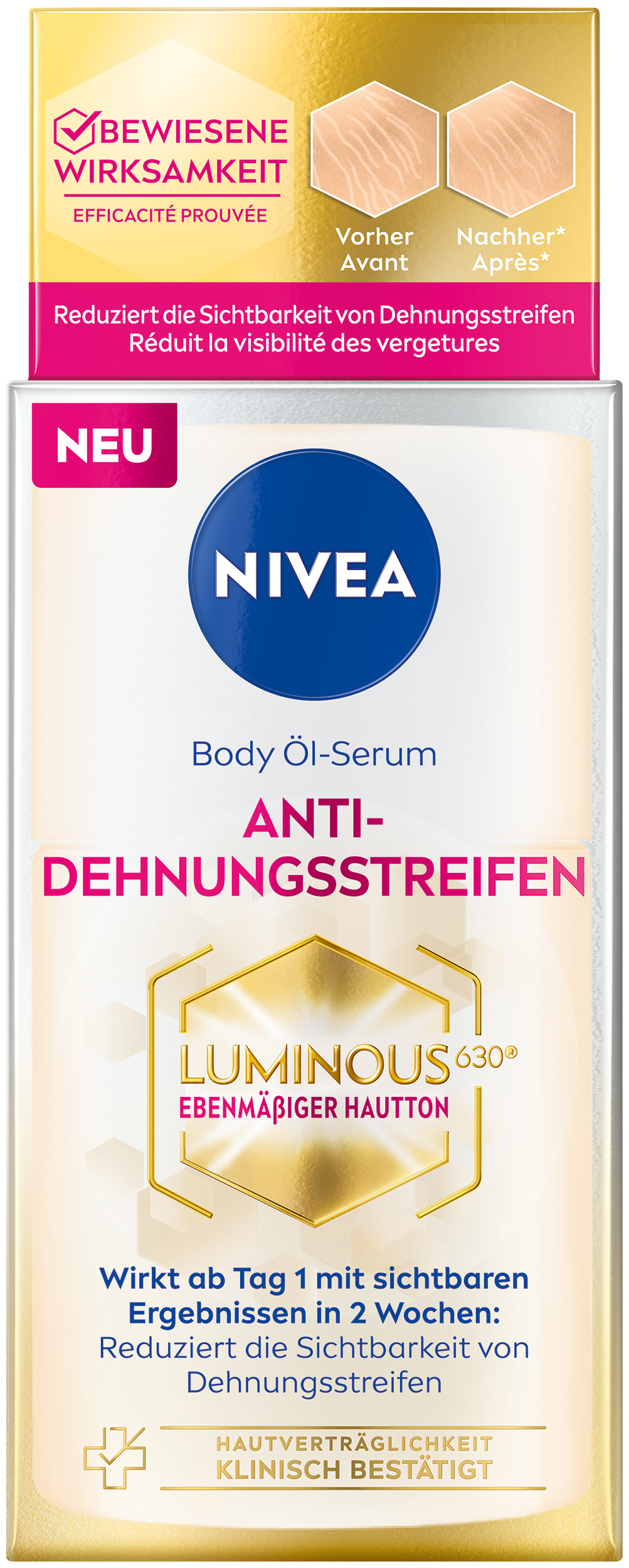 Nivea luminous630 huile sérum corps, image principale