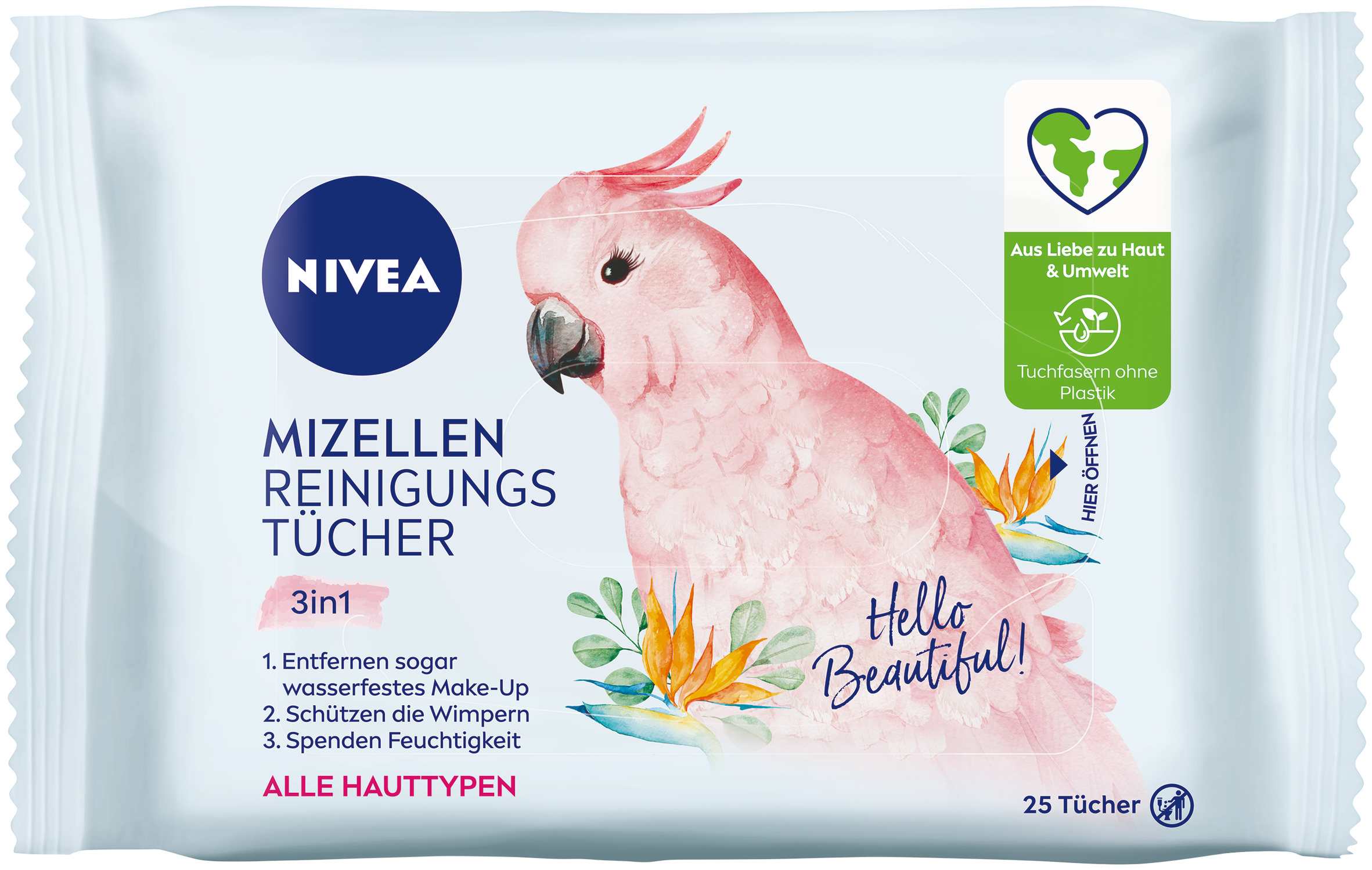 Nivea MicellAIR lingettes démaquillantes 3en1, image principale