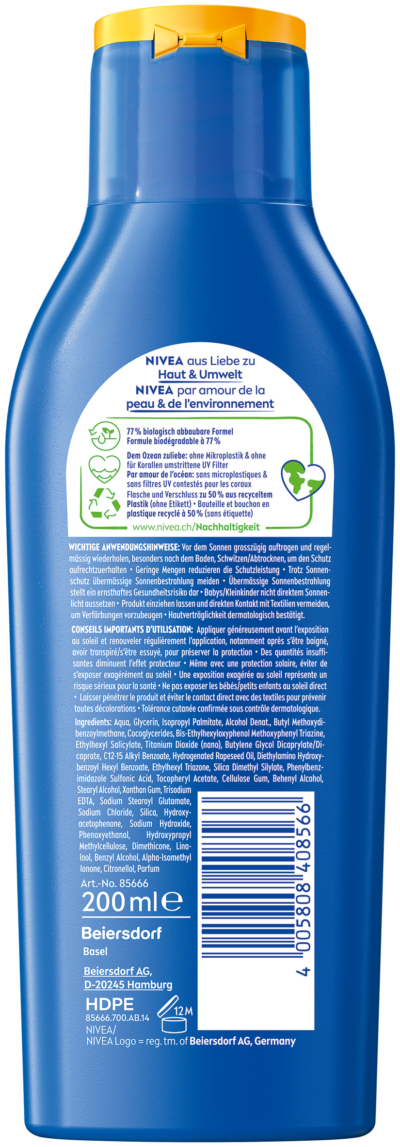 Nivea SUN protect & moisture lait solaire, image 2 sur 2