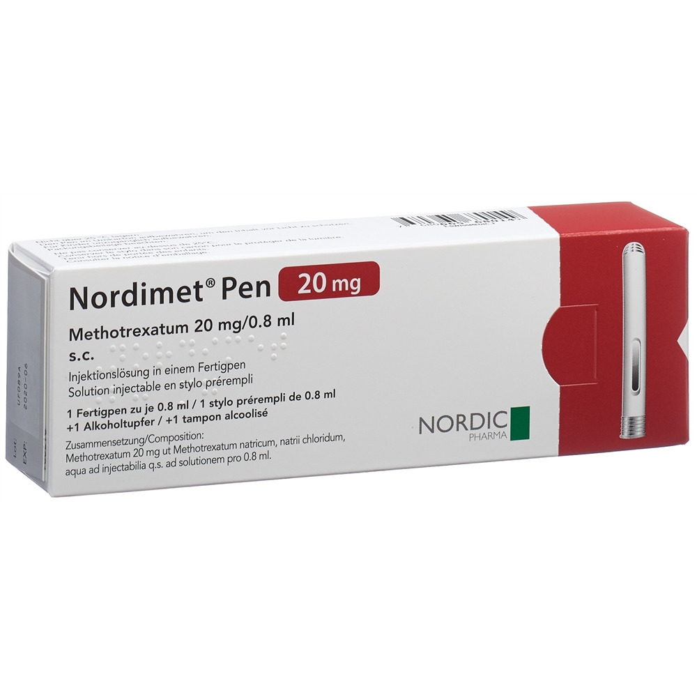 NORDIMET Inj Lös 20 mg/0.8ml Fertigpen 1 Stk, Hauptbild