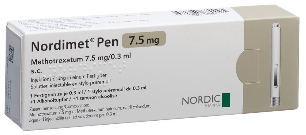 NORDIMET sol inj 7.5 mg/0.3ml stylo prérempli 1 pce, image principale