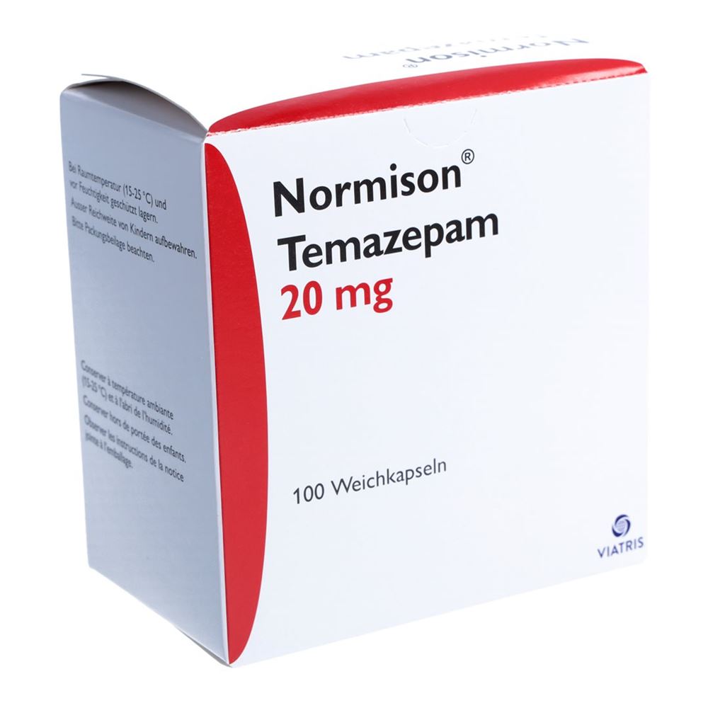 NORMISON caps moll 20 mg blist 100 pce, image principale