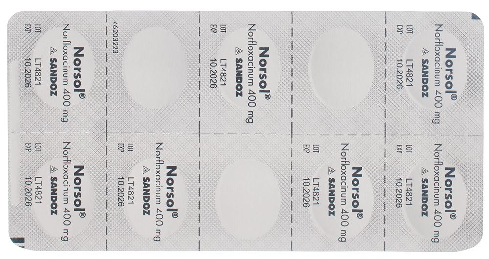 NORSOL cpr pell 400 mg blist 14 pce, image 2 sur 3