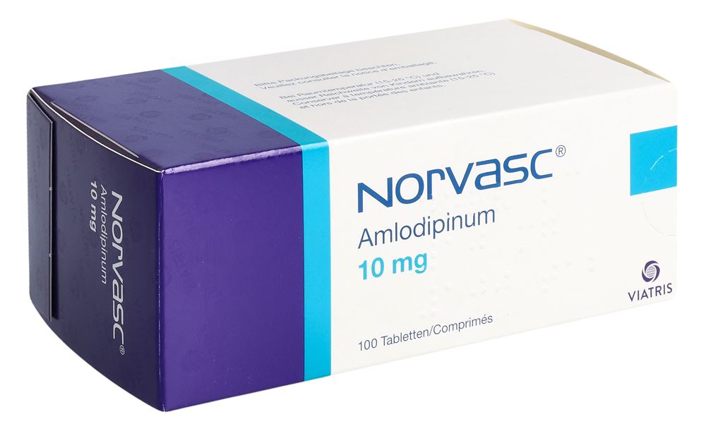 NORVASC Tabl 10 mg Blist 100 Stk, Hauptbild