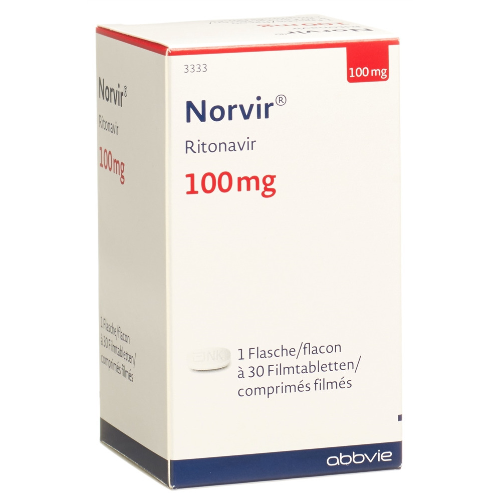 NORVIR cpr pell 100 mg bte 30 pce, image principale