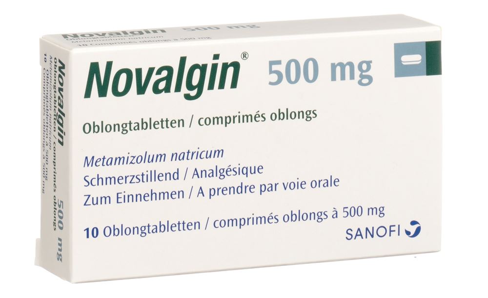 NOVALGIN cpr pell 500 mg blist 10 pce, image principale