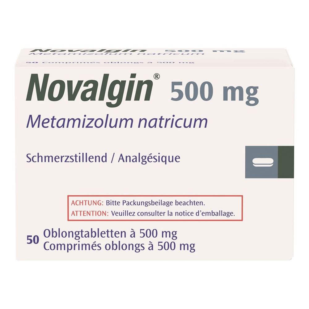 NOVALGIN cpr pell 500 mg blist 50 pce
