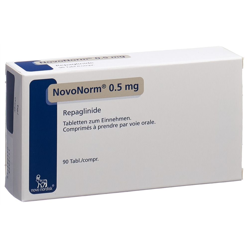 NOVONORM cpr 0.5 mg blist 90 pce, image principale