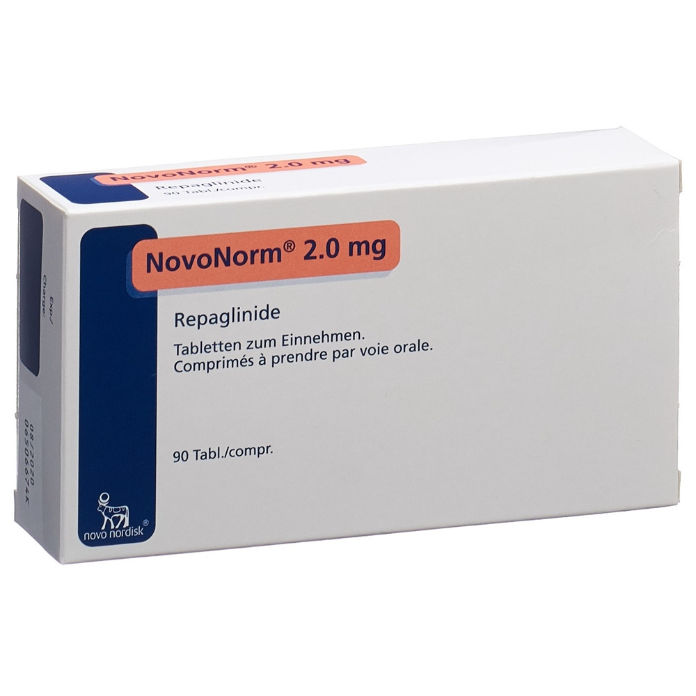 NOVONORM cpr 2 mg blist 90 pce, image principale