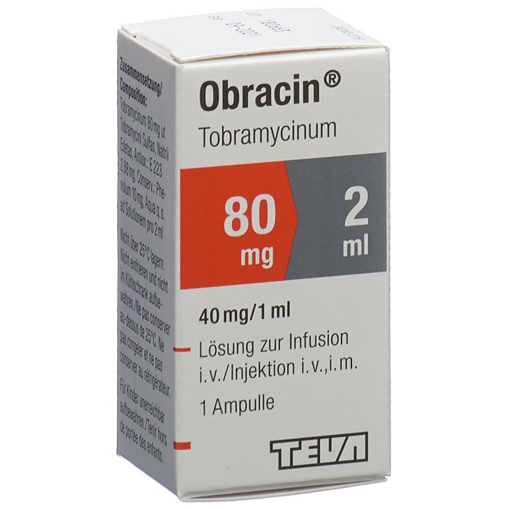 OBRACIN Inj Lös 80 mg/2ml Durchstf 2 ml, Hauptbild