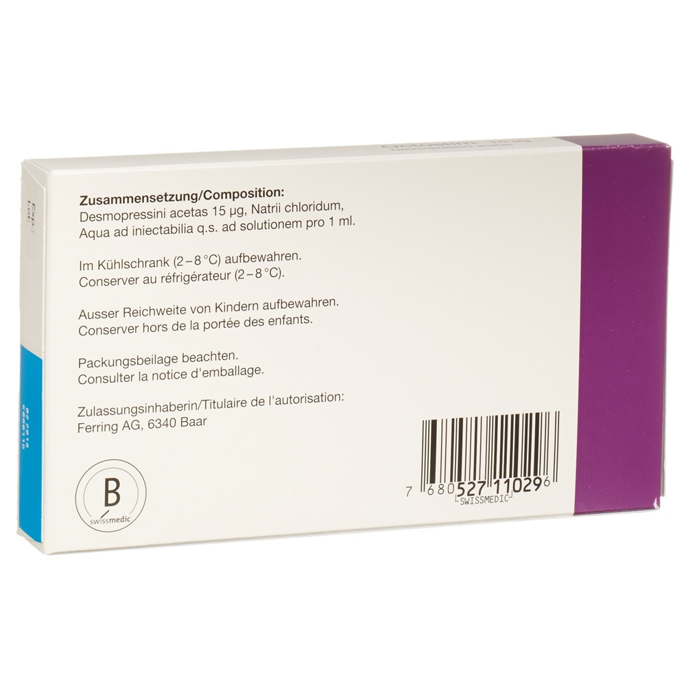 Octostim Inj Inf Präp 15 mcg/ml Fl 1 ml, Bild 2 von 2