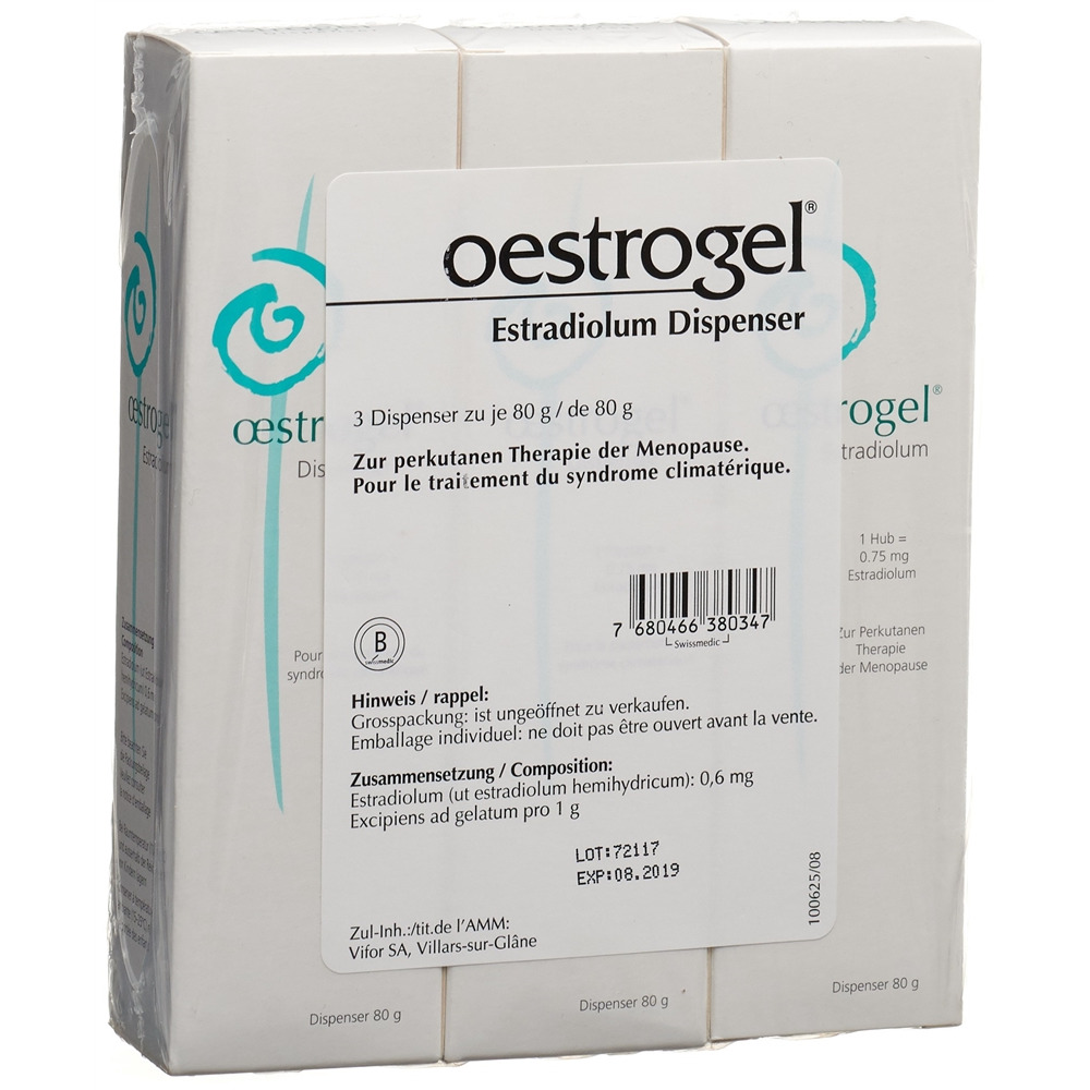 OESTROGEL gel dispenser dist 80 g, image principale