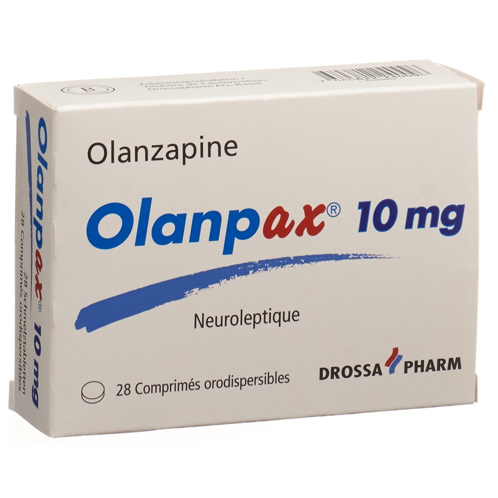 Olanpax cpr orodisp 10 mg blist 28 pce, image 2 sur 2