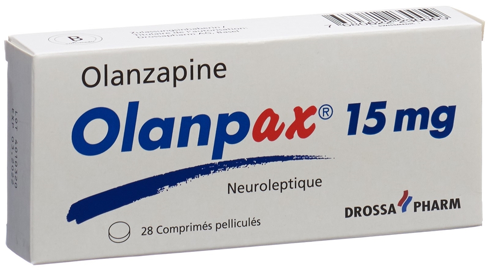 Olanpax cpr pell 15 mg blist 28 pce, image 2 sur 2