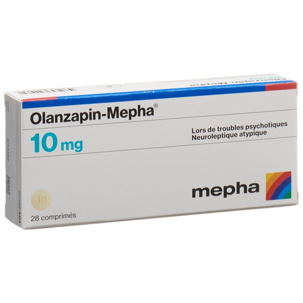 OLANZAPINE Mepha 10 mg, image 2 sur 2