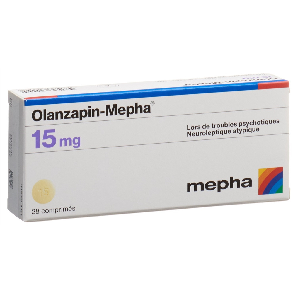 OLANZAPINE Mepha 15 mg, image 2 sur 2