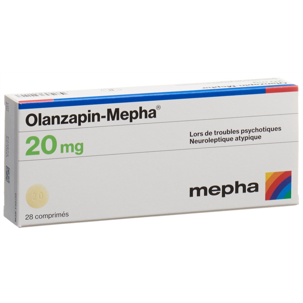 OLANZAPINE Mepha 20 mg, image 2 sur 2