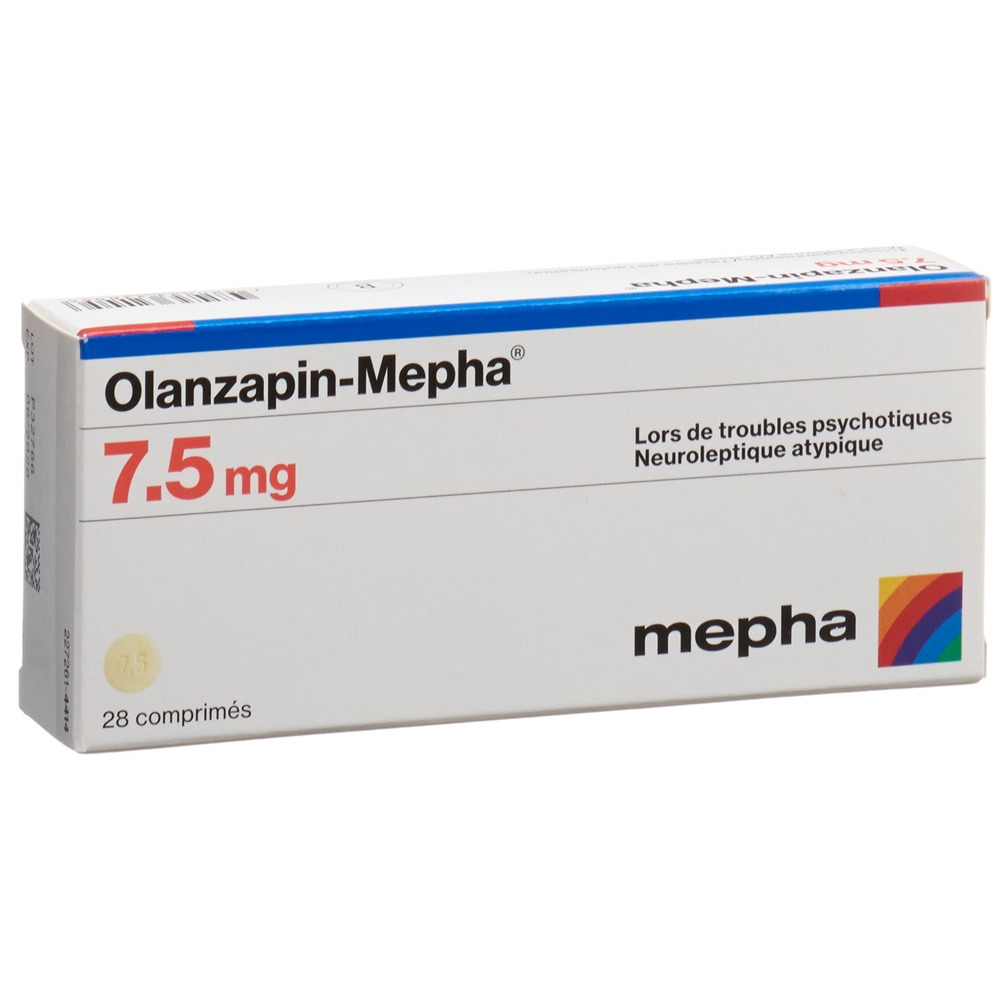 OLANZAPINE Mepha 7.5 mg, image 2 sur 2