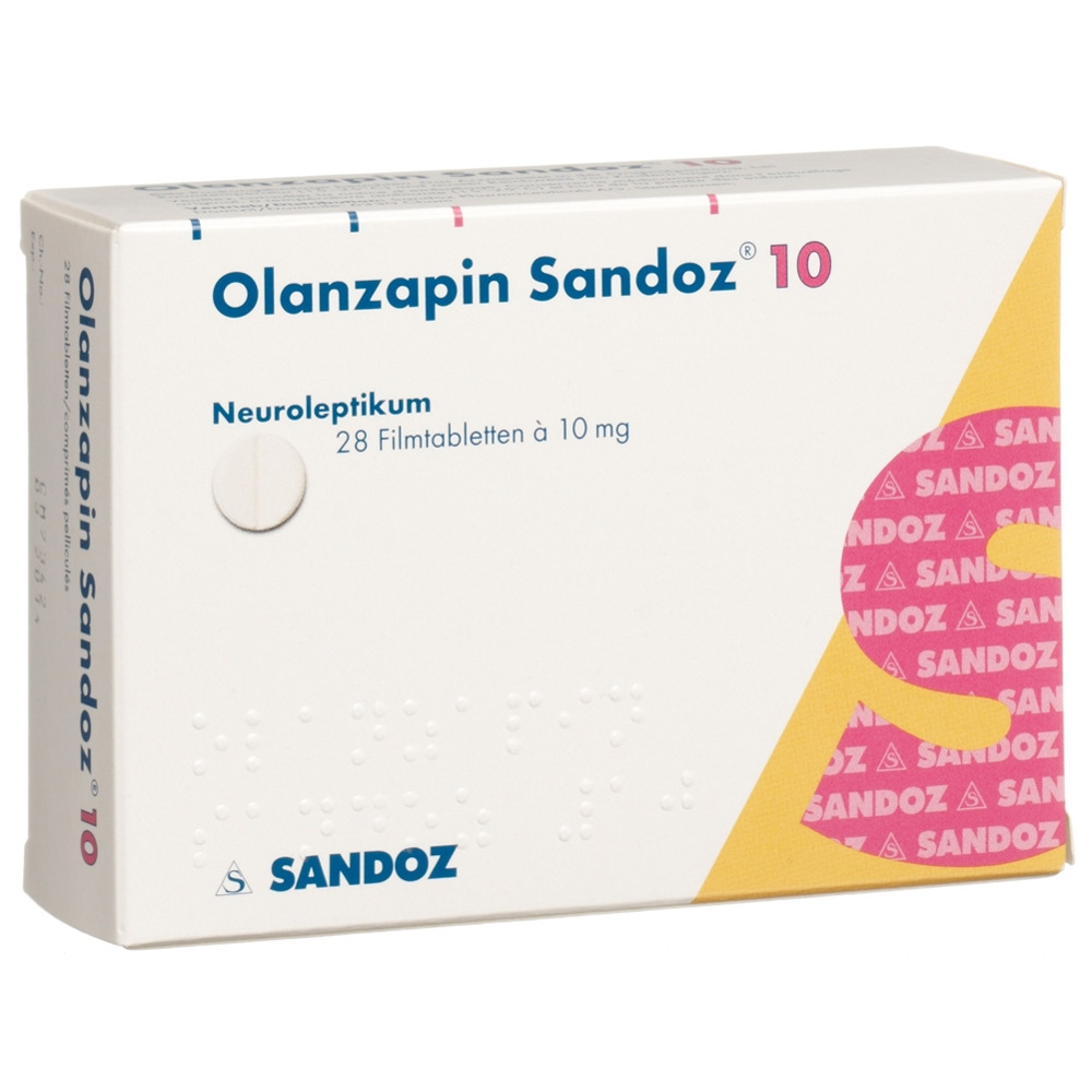 OLANZAPINE Sandoz 10 mg, Hauptbild