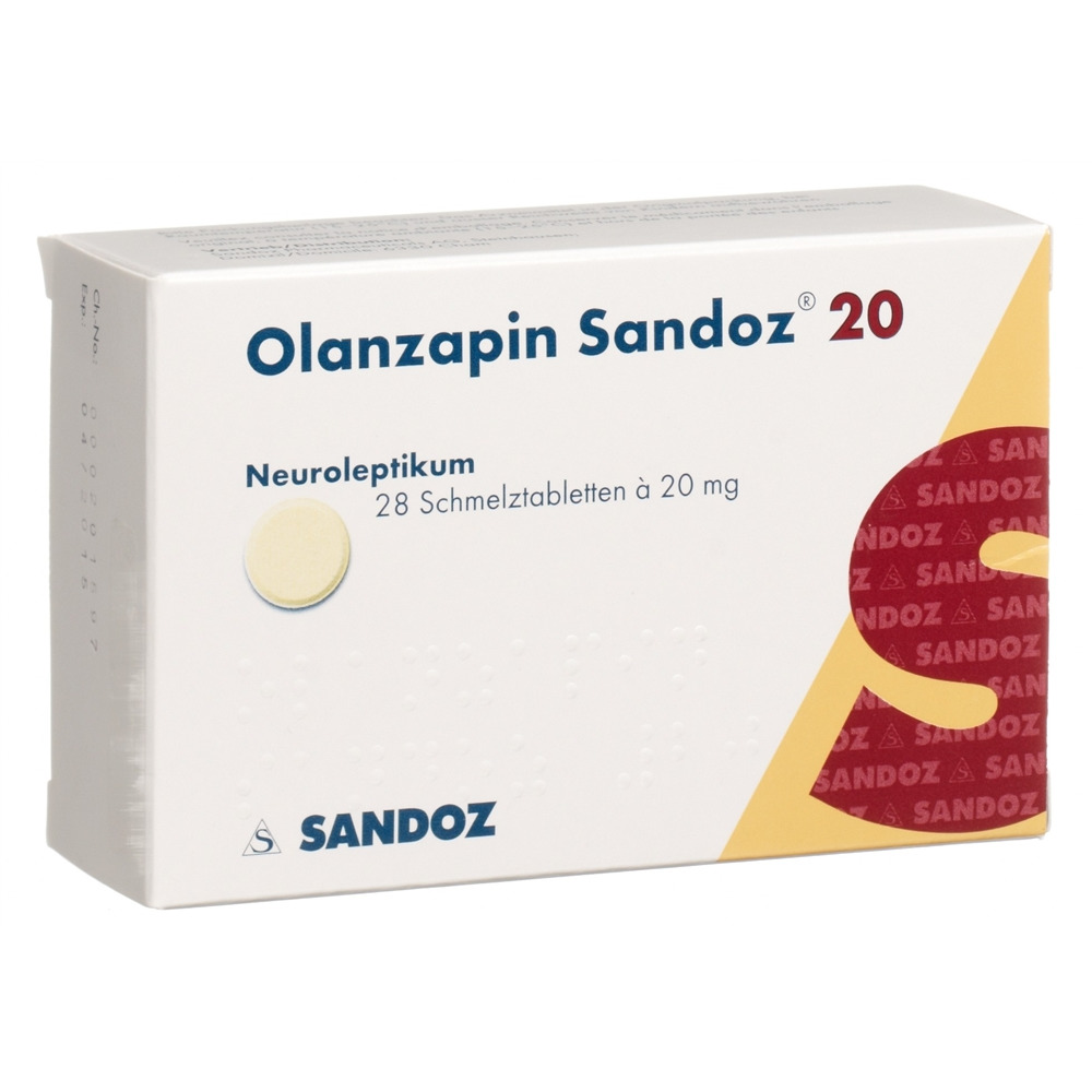 OLANZAPINE Sandoz 20 mg, Hauptbild