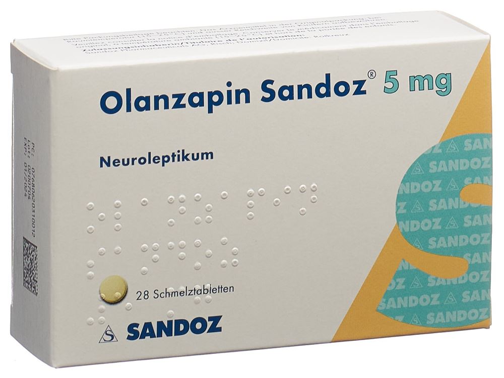 OLANZAPINE Sandoz 5 mg, Hauptbild