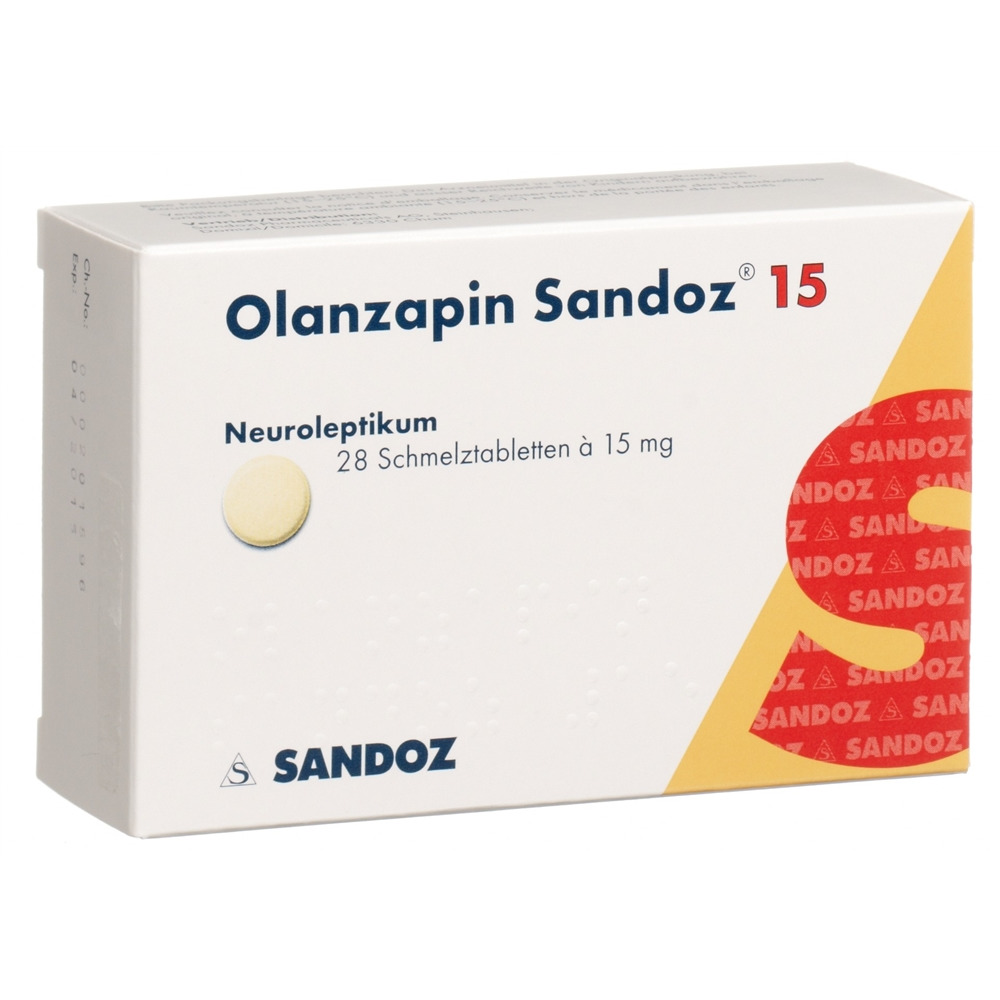 OLANZAPINE Sandoz 15 mg, image principale