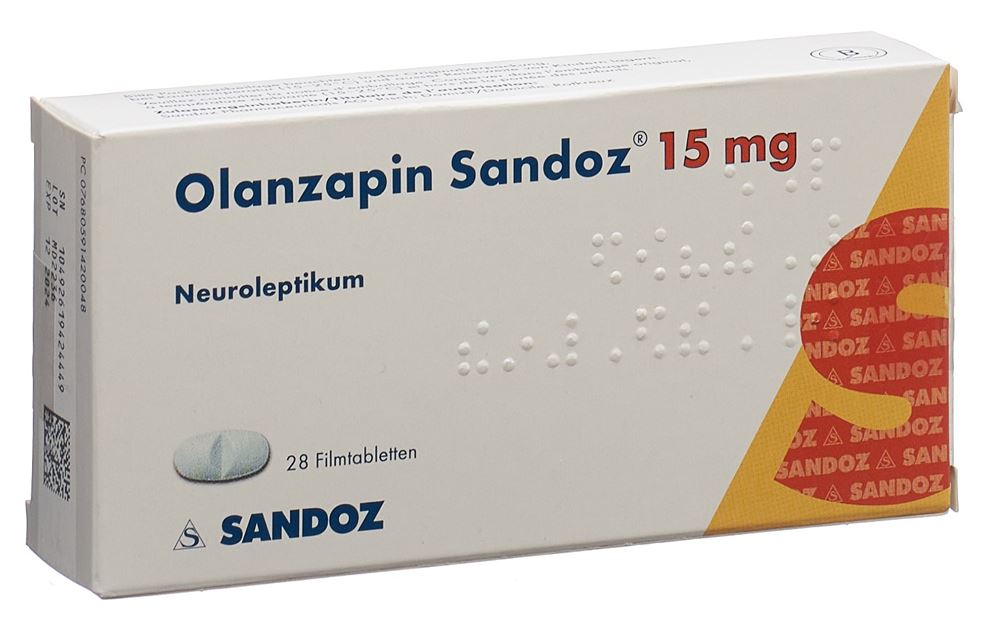 OLANZAPINE Sandoz 15 mg, image principale