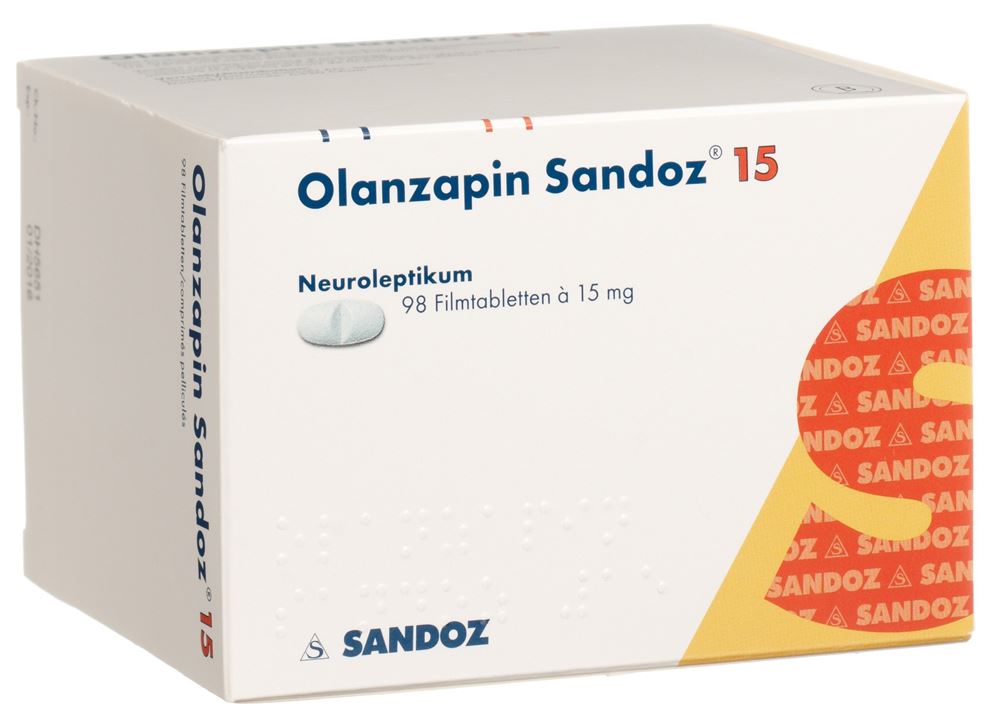 OLANZAPINE Sandoz 15 mg, image principale