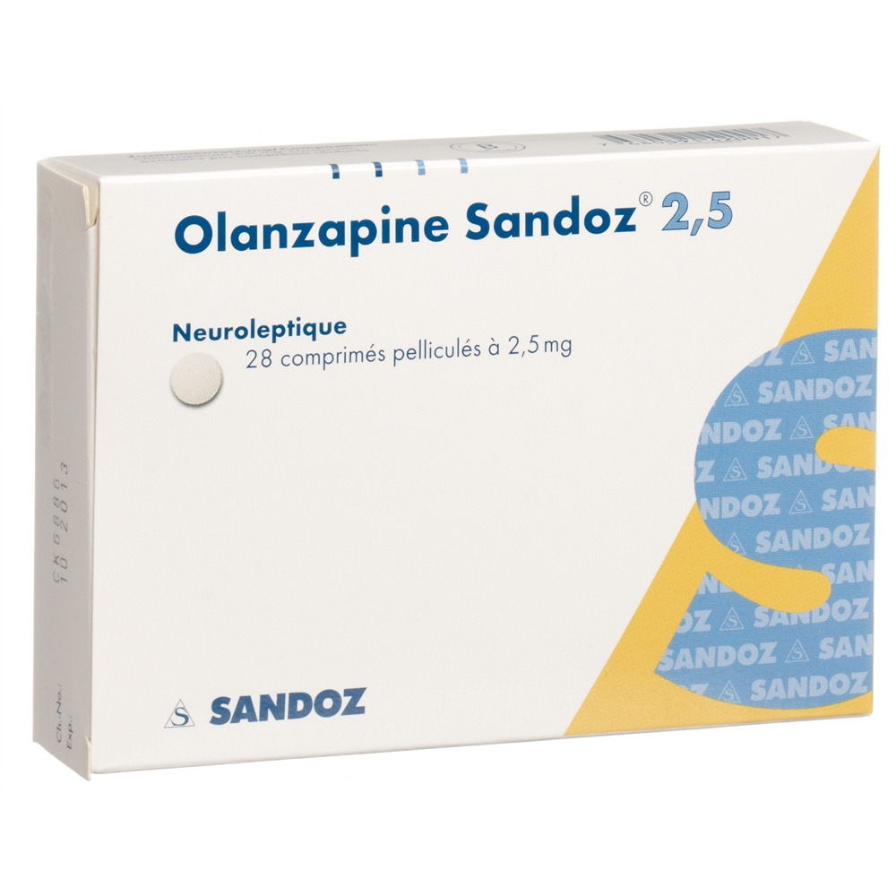 OLANZAPINE Sandoz 2.5 mg, image 2 sur 2
