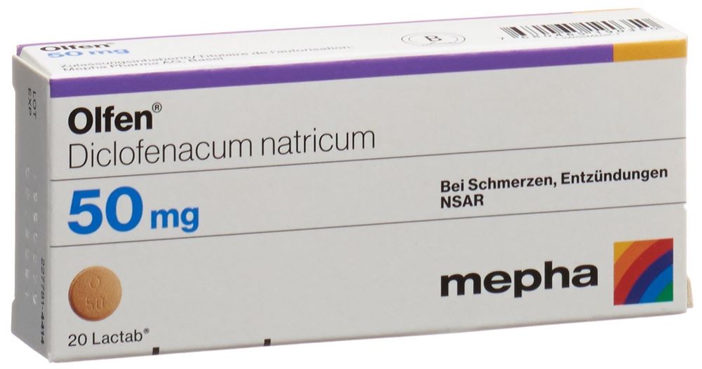 OLFEN Lactab 50 mg Blist 20 Stk