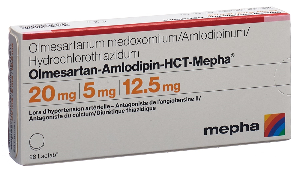 OLMESARTAN AMLODIPINE HCT HCT Mepha, Bild 2 von 2