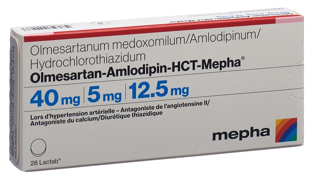 OLMESARTAN AMLODIPINE HCT HCT Mepha, Bild 2 von 2