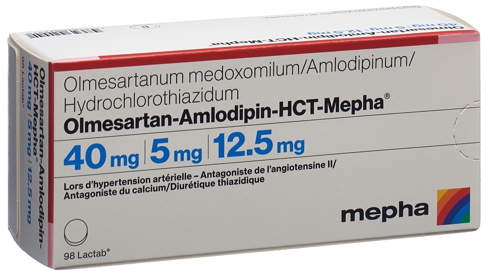 OLMESARTAN AMLODIPINE HCT HCT Mepha, image 2 sur 2