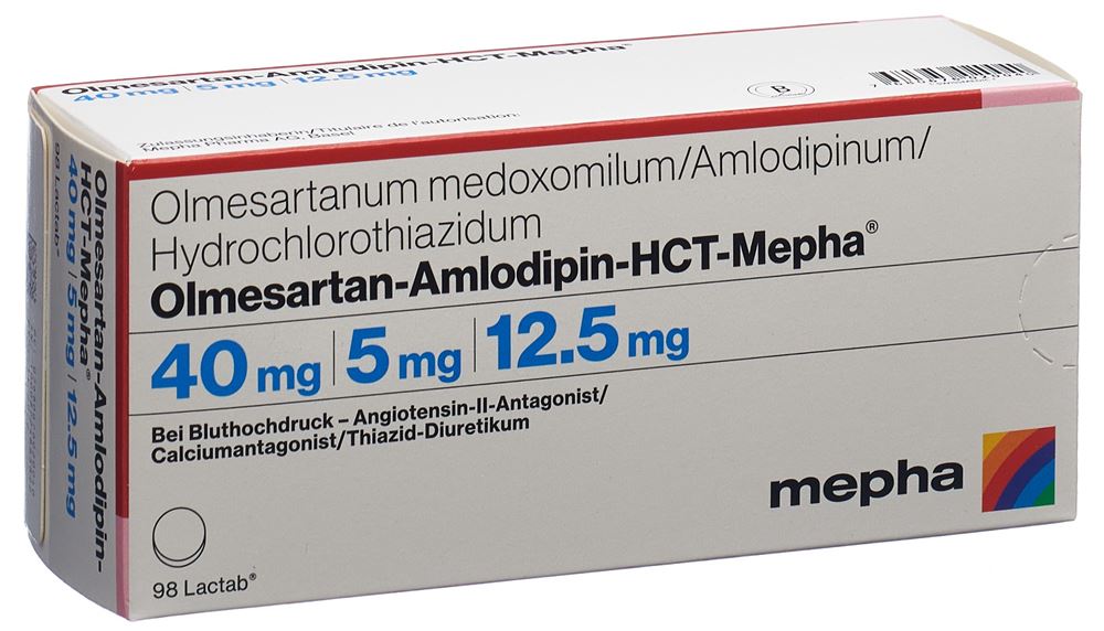 OLMESARTAN AMLODIPINE HCT HCT Mepha, image principale