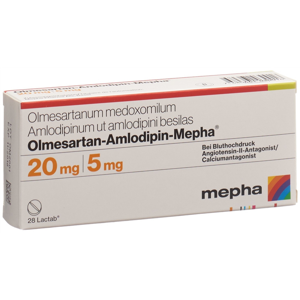 OLMESARTAN AMLODIPINE Mepha, image principale