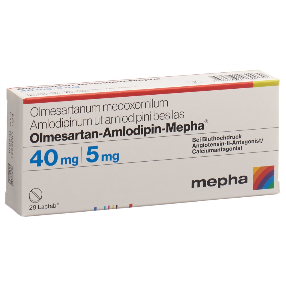 OLMESARTAN AMLODIPINE Mepha, image principale