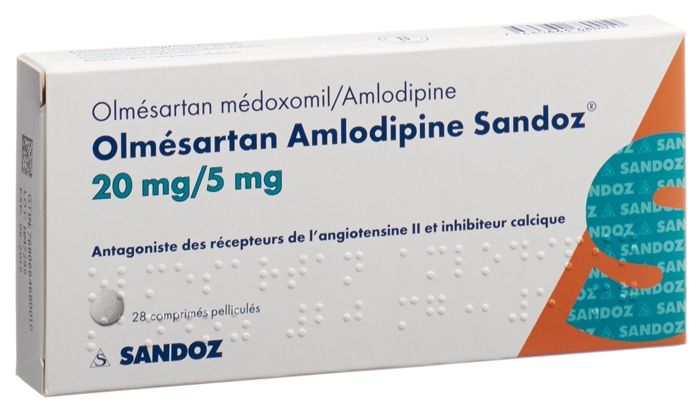 OLMESARTAN AMLODIPINE Sandoz, Bild 2 von 2