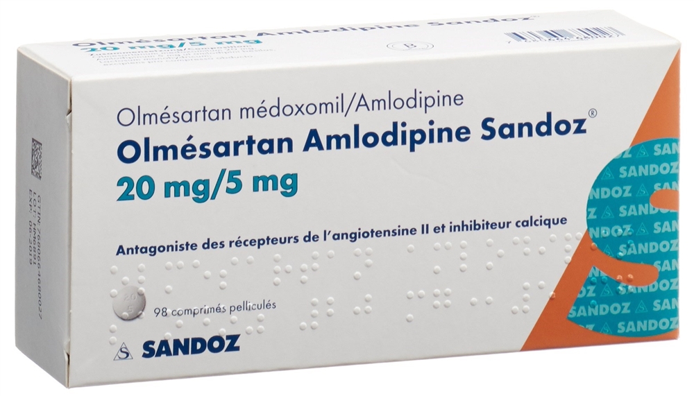 OLMESARTAN AMLODIPINE Sandoz, Bild 2 von 2