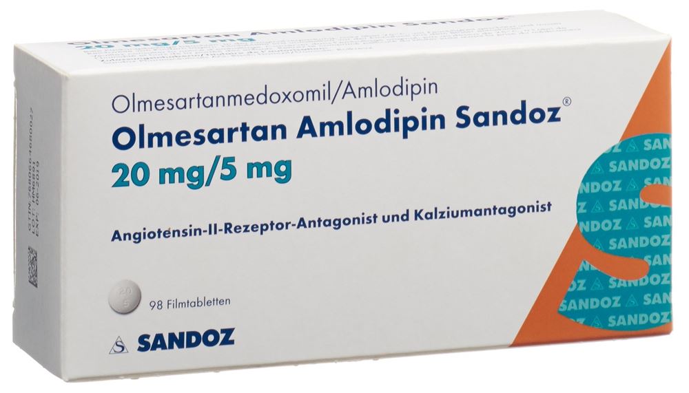 OLMESARTAN AMLODIPINE Sandoz, Hauptbild