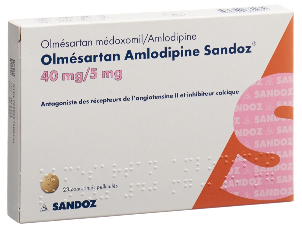 OLMESARTAN AMLODIPINE Sandoz, Bild 2 von 2