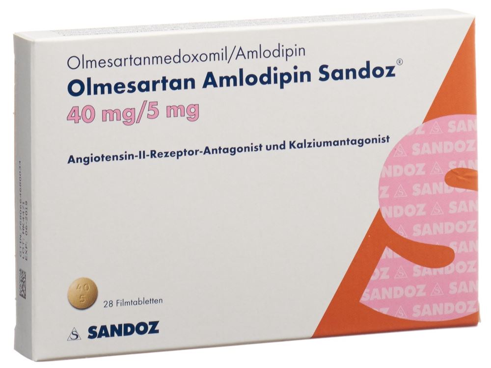 OLMESARTAN AMLODIPINE Sandoz, Hauptbild