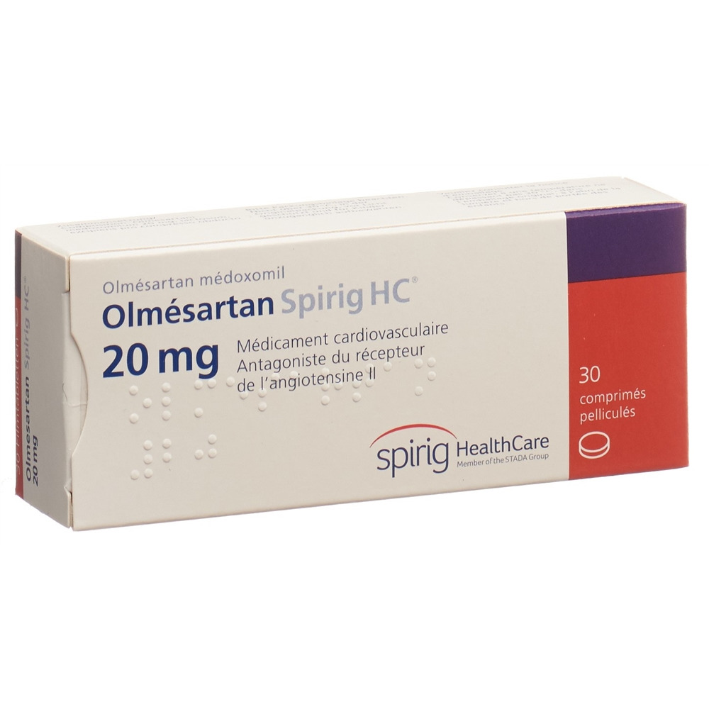 OLMESARTAN Spirig HC 20 mg, image 2 sur 2