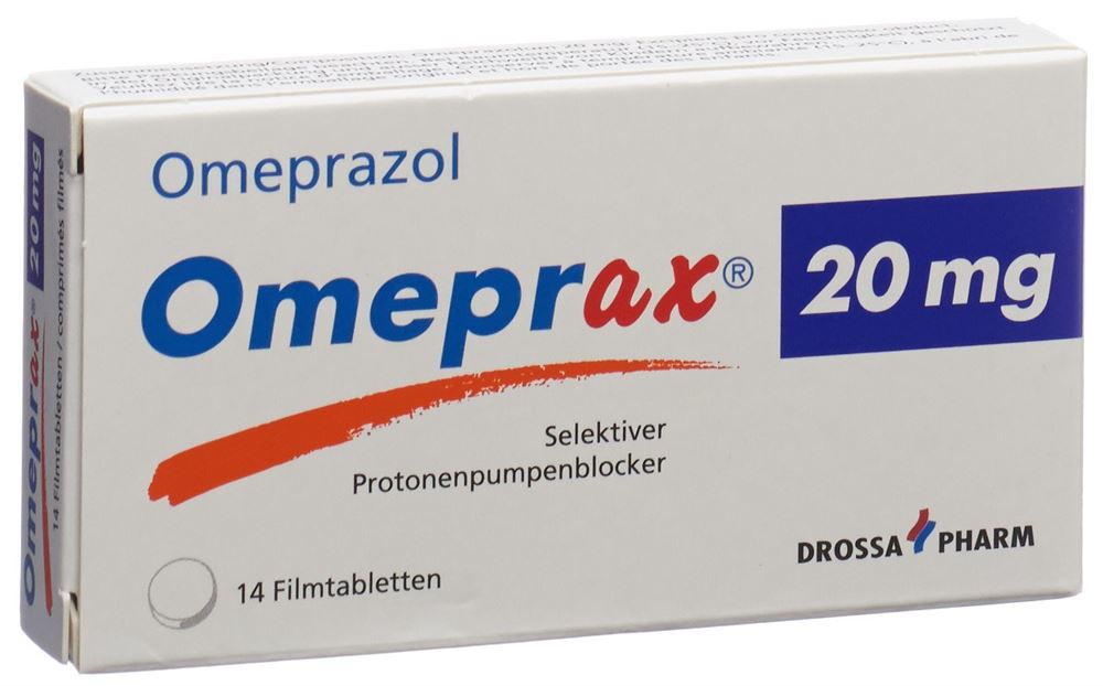 Omeprax cpr pell 20 mg blist 14 pce, image principale