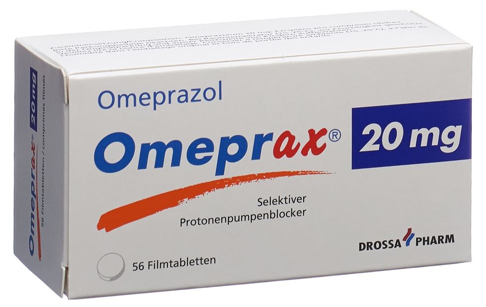 Omeprax cpr pell 20 mg blist 56 pce, image principale