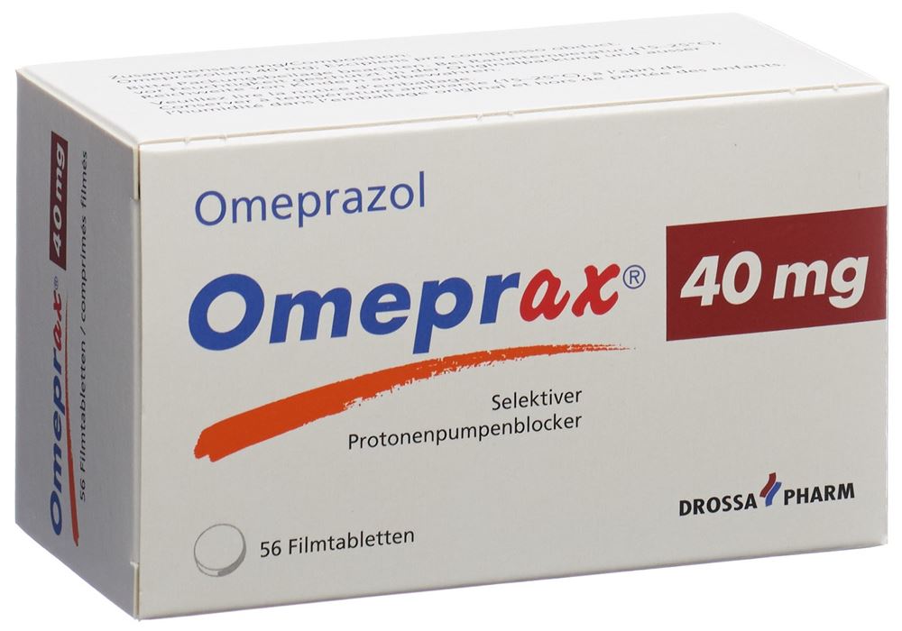 Omeprax cpr pell 40 mg blist 56 pce, image principale