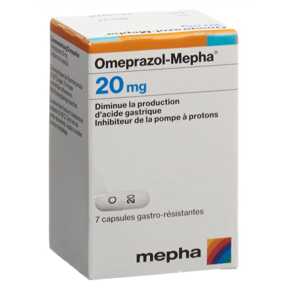 OMEPRAZOLE Mepha 20 mg, image 2 sur 2