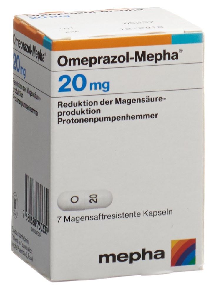 OMEPRAZOLE Mepha 20 mg, image principale